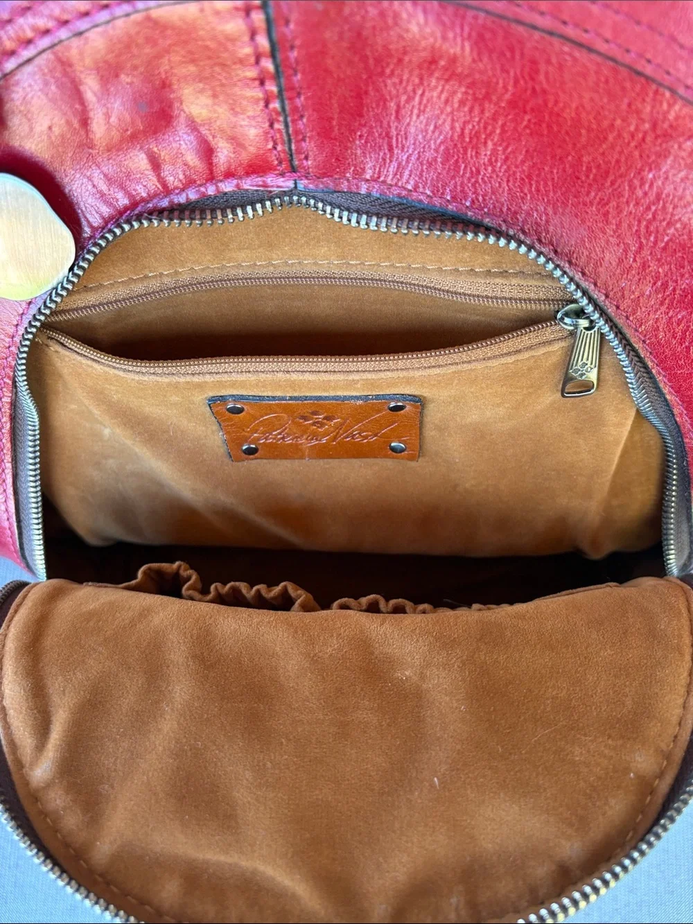 Patricia Nash 10 Year Anniversary Edition Red Leather Backpack